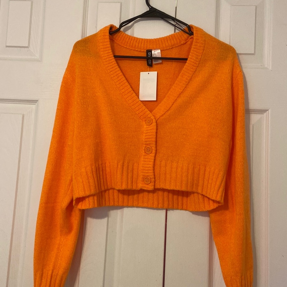 Orange H&M button top